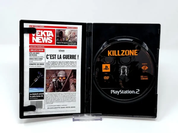 Interior del juego Killzone (FRA) (Platinum) para PlayStation 2 con disco y manual