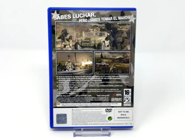 Parte trasera de SOCOM 3: U.S. Navy SEALs (ESP) (v2) para PlayStation 2, edición PAL España
