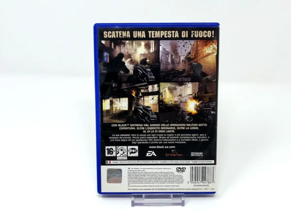 Parte trasera de Black (ITA) (Rebajado) para PlayStation 2, edición PAL Italia