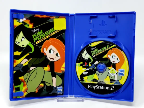 Interior del juego Disney Kim Possible: Doble Identidad (ESP) (Rebajado) para PlayStation 2 con disco y manual