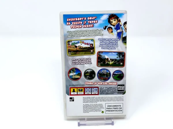 Parte trasera de Everybody's Golf 2 (ESP) (Promo) para PSP, edición PAL España