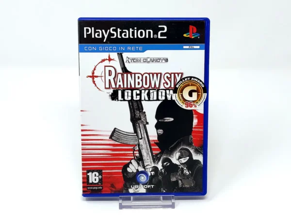 Portada de Tom Clancy's Rainbow Six: Lockdown (ITA) para PlayStation 2, edición PAL Italia, de segunda mano