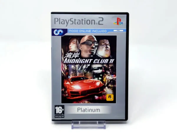 Portada de Midnight Club II (ESP) (Platinum) para PlayStation 2, edición PAL España, de segunda mano