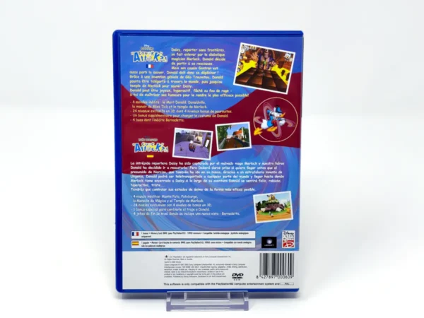 Parte trasera de Disney's Donald Duck: Quack Attack (ESP) (Versión 2) para PlayStation 2, edición PAL España