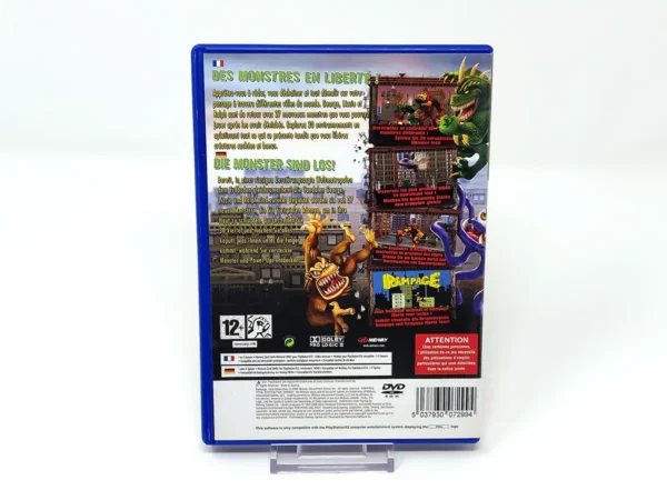 Parte trasera de Rampage: Total Destruction (FRA) (Rebajado) para PlayStation 2, edición PAL Francia