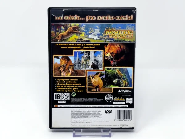 Parte trasera de Cabela's Dangerous Adventures (ESP) (Rebajado) para PlayStation 2, edición PAL España
