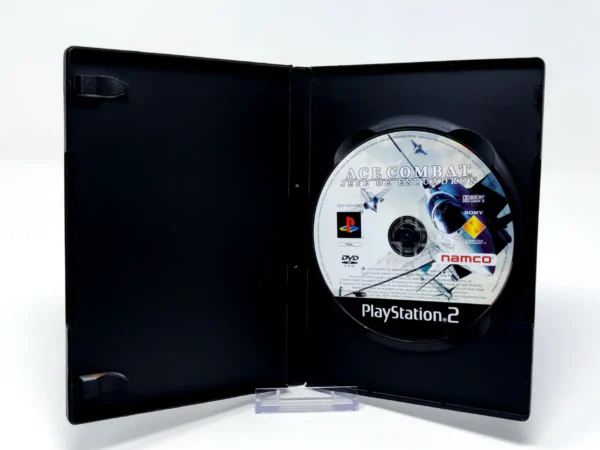Interior del juego Ace Combat: Jefe de Escuadrón (ESP) (Rebajado) para PlayStation 2 con disco y manual