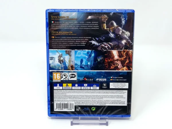 Parte trasera de Styx: Shards of Darkness (ESP) (Precintado) para PlayStation 4, edición PAL España
