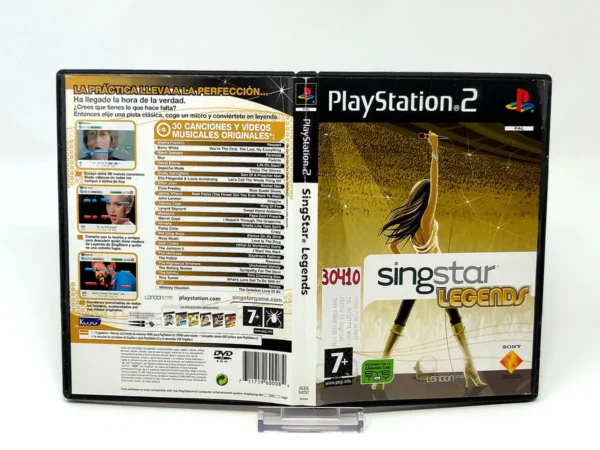 SingStar Legends (ESP) (Carátula) (Rebajado) para PlayStation 2, edición PAL España, de segunda mano