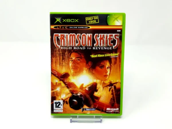 Portada de Crimson Skies: High Road to Revenge (UK) para XBOX, edición PAL UK, de segunda mano