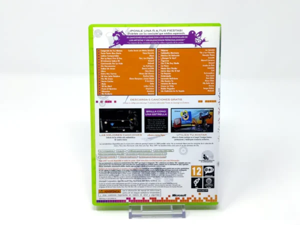 Parte trasera de Lips: Canta en Español (ESP) para XBOX 360, edición PAL España