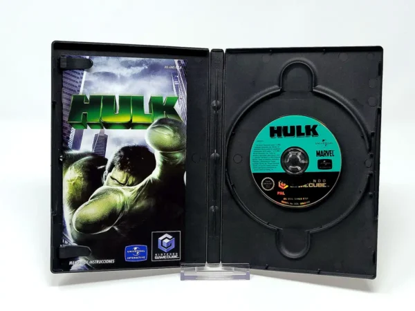 Interior del juego Hulk (ESP) para Nintendo GameCube con disco y manual