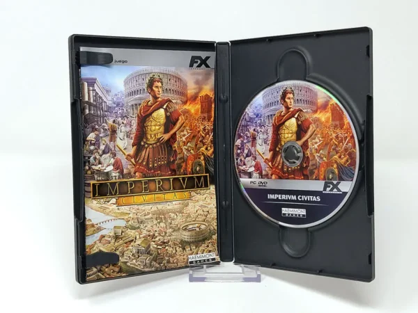 Interior del juego Imperivm Civitas (ESP) para PC con disco y manual