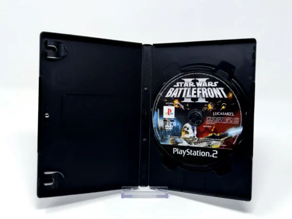 Interior del juego Star Wars: Battlefront II (ESP) (Rebajado) para PlayStation 2 con disco y manual