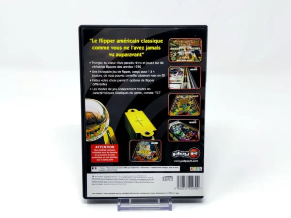 Parte trasera de Play It Pinball (FRA) (Rebajado) para PlayStation 2, edición PAL Francia