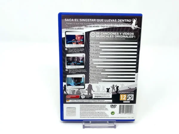 Parte trasera de SingStar Mecano (ESP) (Rebajado) para PlayStation 2, edición PAL España