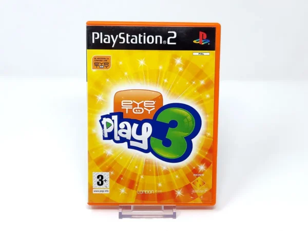Portada de EyeToy: Play 3 (ESP) (v1) para PlayStation 2, edición PAL España, de segunda mano