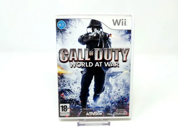 Portada de Call of Duty: World at War (ESP) para Nintendo Wii, edición PAL España, de segunda mano