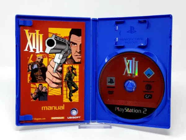 Interior del juego XIII (ESP) para PlayStation 2 con disco y manual