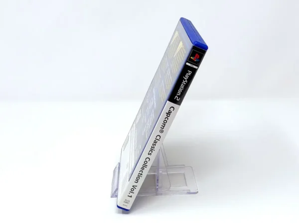 Lateral de la caja de Capcom Classics Collection Vol. 1 (ESP) para PlayStation 2