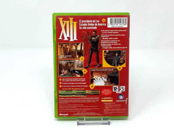 Parte trasera de XIII (ESP) (Rebajado) para XBOX, edición PAL España