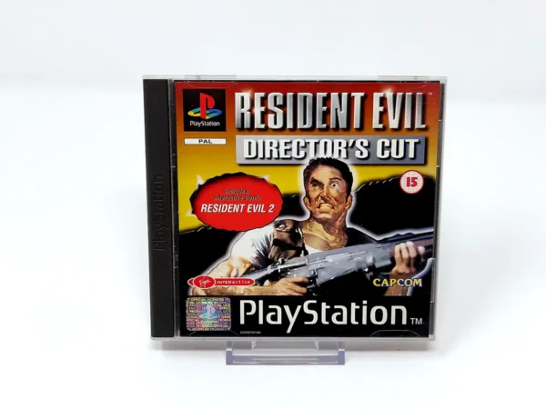 Portada de Resident Evil: Director's Cut (UK) para PlayStation 1, edición PAL UK, de segunda mano