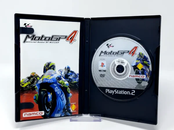 Interior del juego MotoGP 4 (ESP) (Rebajado) para PlayStation 2 con disco y manual