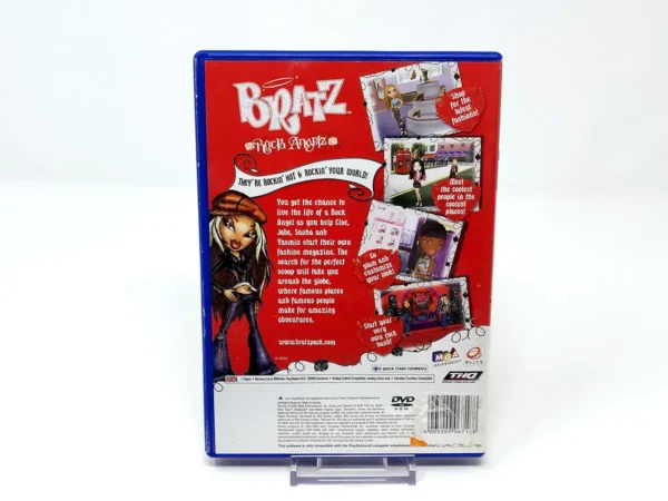 Parte trasera de Bratz: Rock Angelz (UK) para PlayStation 2, edición PAL UK