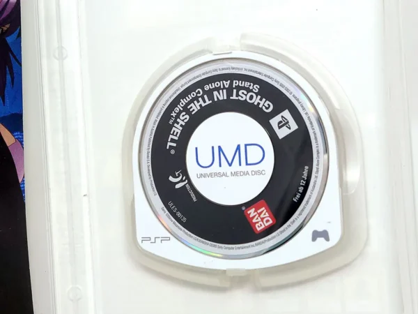 Lateral de la caja de Ghost in the Shell: Stand Alone Complex (ESP) para PSP