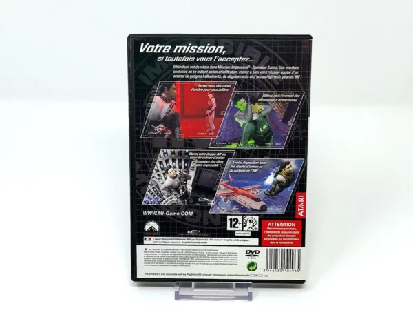 Parte trasera de Mission: Impossible - Operation Surma (FRA) para PlayStation 2, edición PAL Francia