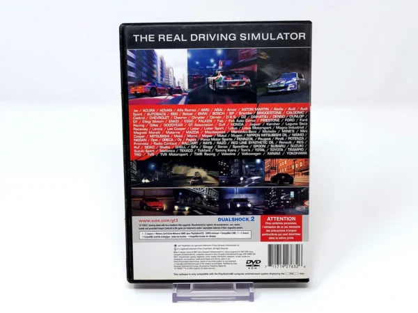 Parte trasera de Gran Turismo 3: A-Spec (FRA) para PlayStation 2, edición PAL Francia