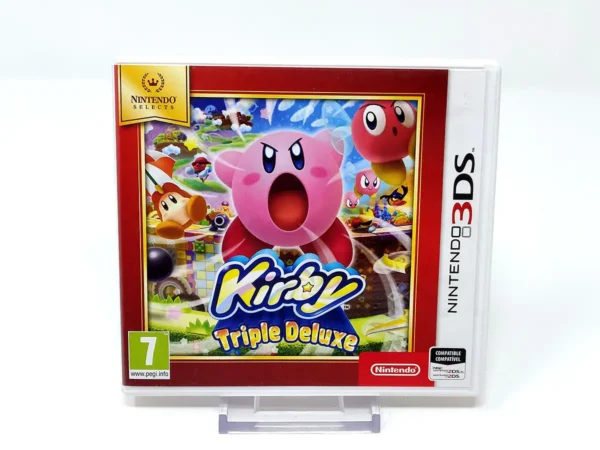 Portada de Kirby Triple Deluxe (ESP) para Nintendo 3DS, edición PAL España, de segunda mano