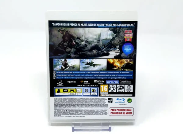 Parte trasera de Battlefield 3 (ESP) (Promo) para PlayStation 3, edición PAL España