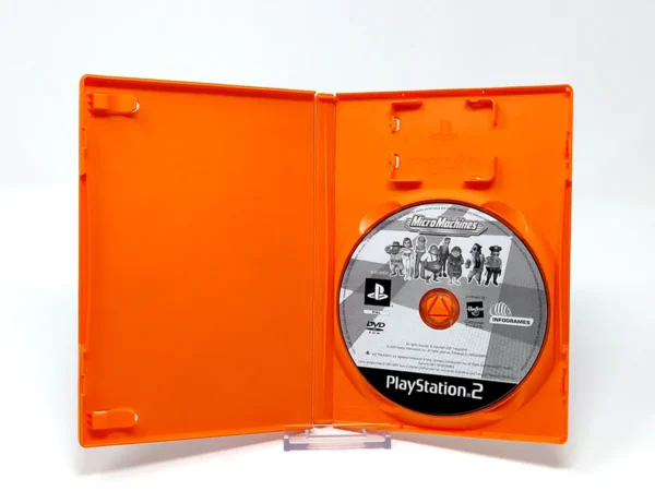 Interior del juego Micro Machines (ESP) (Rebajado) para PlayStation 2 con disco y manual