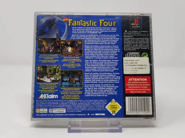 Parte trasera de Fantastic Four (ESP) para PlayStation 1