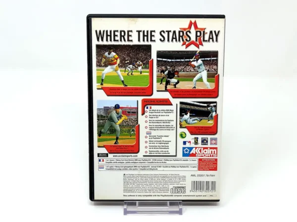 Parte trasera de All-Star Baseball 2002 (FRA) (Rebajado) para PlayStation 2, edición PAL Francia