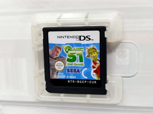 Lateral de la caja de Planet 51: El Videojuego (ESP) para Nintendo DS