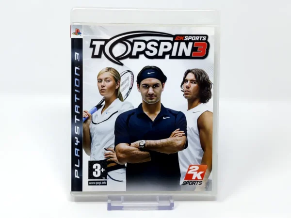 Portada de Top Spin 3 (ESP) para PlayStation 3, edición PAL España, de segunda mano