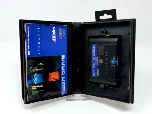 Lateral de la caja de Stargate (ESP) para Sega Mega Drive