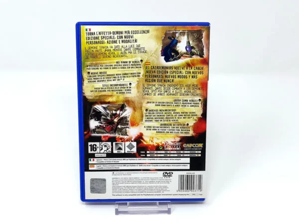 Parte trasera de Devil May Cry 3: Dante's Awakening (Special Edition) (ESP) para PlayStation 2, edición PAL España