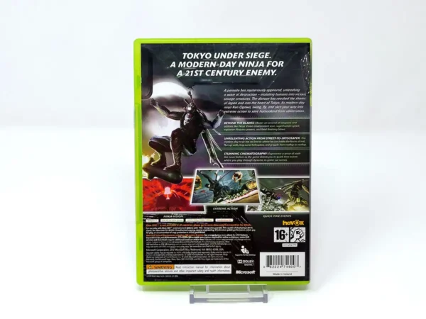 Parte trasera de Ninja Blade (UK) (Promo) para XBOX 360, edición PAL UK