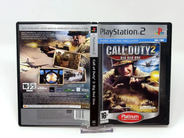 Call of Duty 2: Big Red One (ESP) (Platinum) (Carátula) para PlayStation 2, edición PAL España, de segunda mano