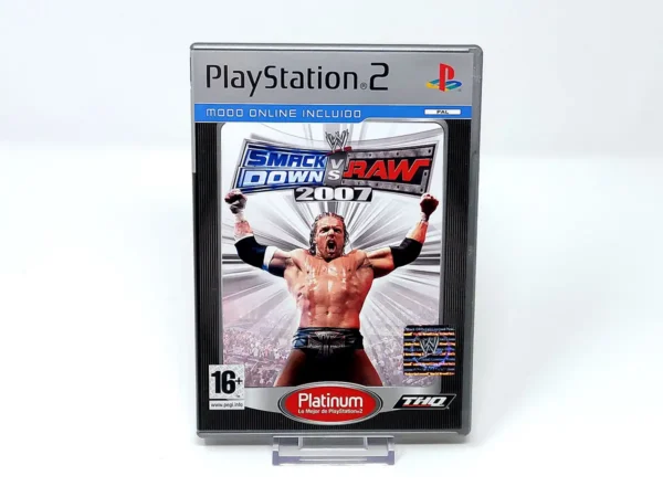 Portada de WWE SmackDown vs. Raw 2007 (ESP) (Platinum) para PlayStation 2, edición PAL España, de segunda mano
