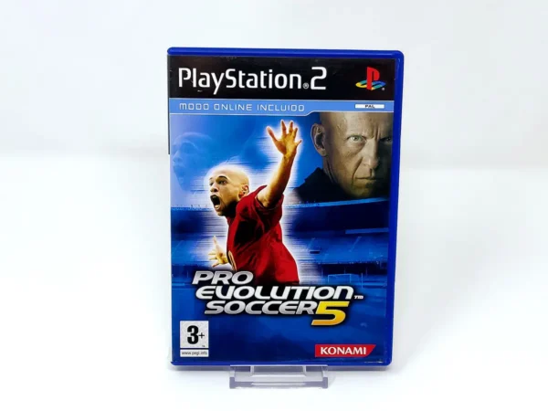 Portada de Pro Evolution Soccer 5 (ESP) (Rebajado) para PlayStation 2, edición PAL España, de segunda mano