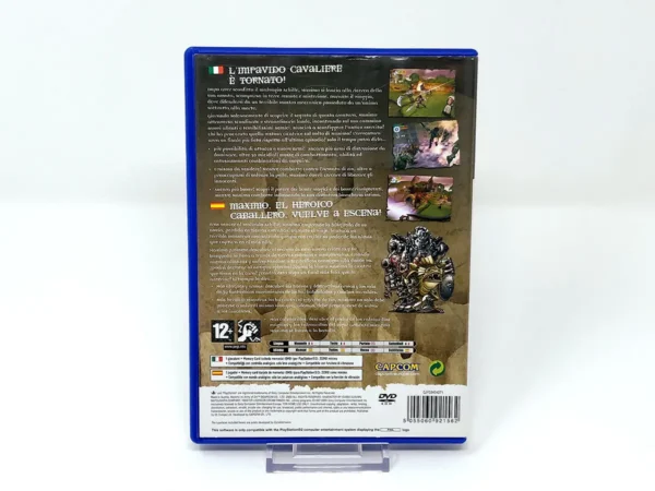 Parte trasera de Maximo vs Army of Zin (ESP) para PlayStation 2, edición PAL España