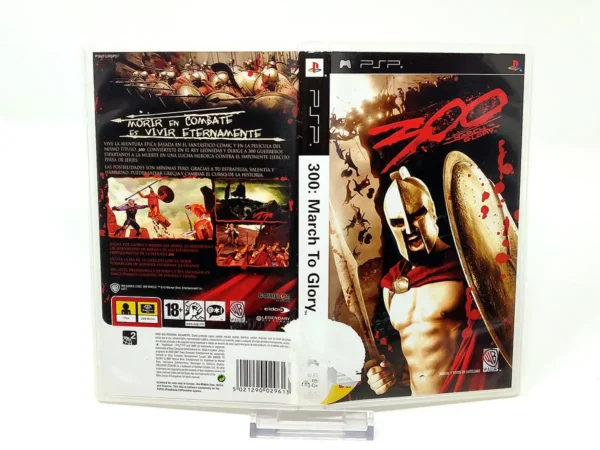 300: March to Glory (ESP) (Carátula) (Rebajada) para PSP, edición PAL España, de segunda mano