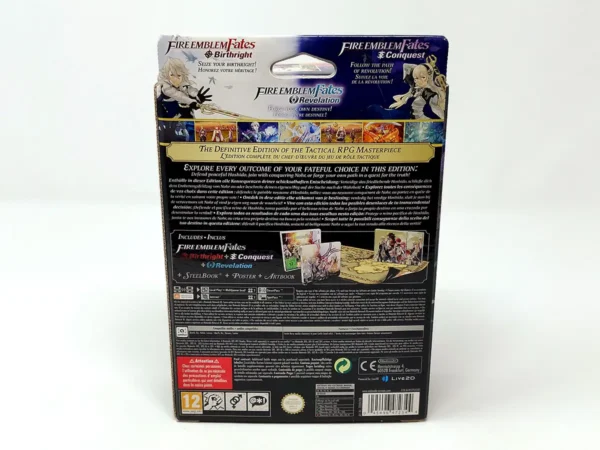 Parte trasera de Fire Emblem Fates (Limited Edition) (EUR) para Nintendo 3DS, edición PAL EUR