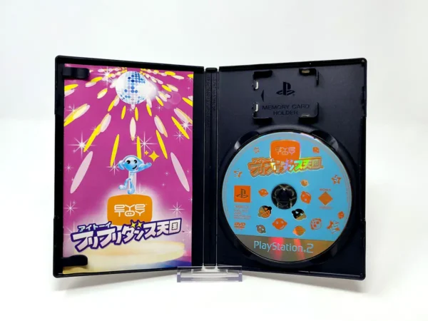 Interior del juego EyeToy: Furi Furi Dance Tengoku (JAP) para PlayStation 2 con disco y manual