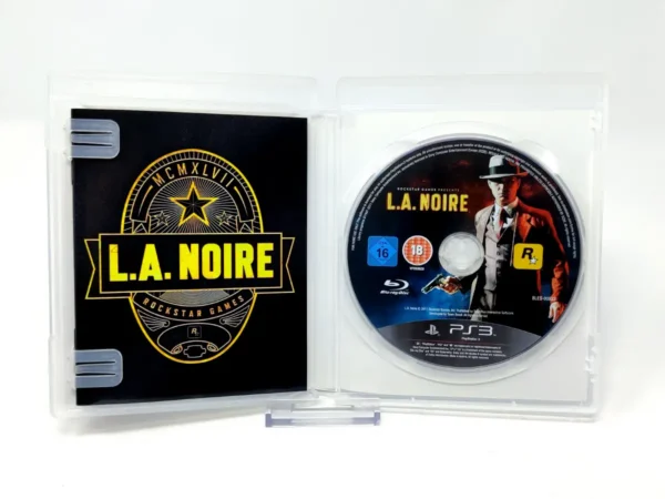 Interior del juego L.A. Noire (ESP) para PlayStation 3 con disco y manual