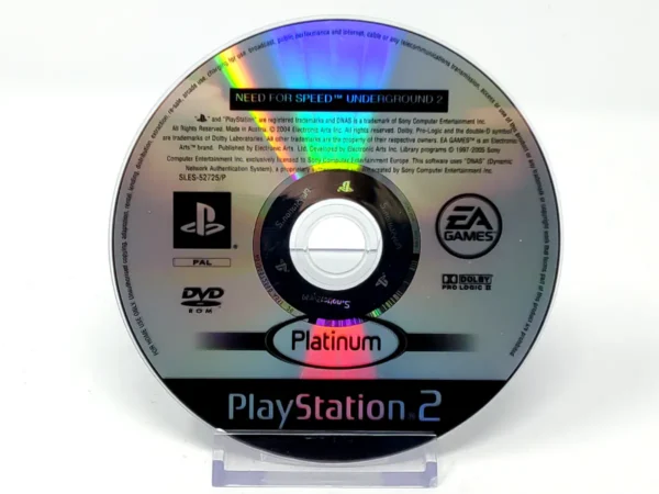Need for Speed: Underground 2 (ESP) (Platinum) (Disco) para PlayStation 2, edición PAL España, de segunda mano